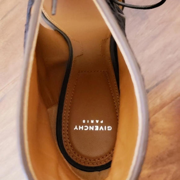 Givenchy Lace & Leather Peep-toe Heels - Picture 7 of 7